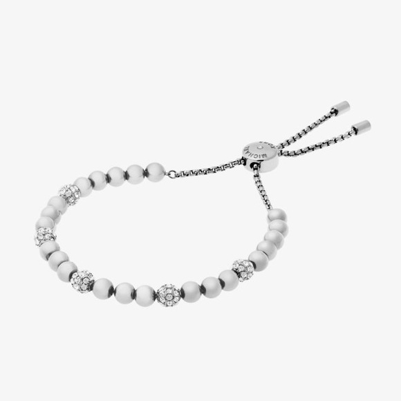 michael kors silver slider bracelet